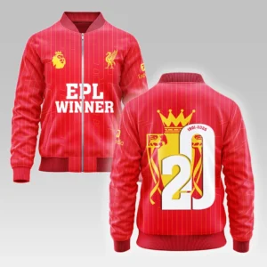 Liverpool Bomber Jacket Premier League 2025 For Fan Liverpool HVN1023EPLCHAMP052725BOB