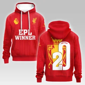 Liverpool Hoodie Premier League 2025 For Fan Liverpool HVN1023EPLCHAMP052725HOD