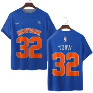 Karl-Anthony Towns New York Knicks T-Shirt  NBA 2025 For Fan Karl-Anthony Towns HVN1026NKKAT052825TS3D