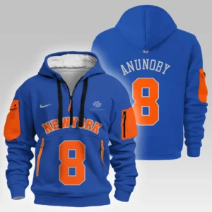 OG Anunoby New York Knicks Hoodie Half Zipper  NBA 2025 For Fan OG Anunoby HVN1026NKOA052825HODZ