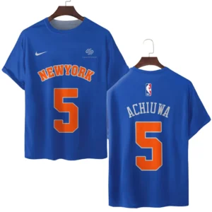 Precious Achiuwa New York Knicks T-Shirt  NBA 2025 For Fan Precious Achiuwa HVN1026NKPA052825TS3D