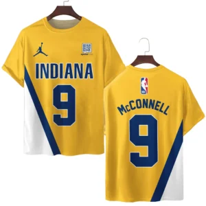 Timothy John McConnell Indiana Pacers T-Shirt  NBA 2025 For Fan Timothy John McConnell HVN1026PCTJM052825TS3D