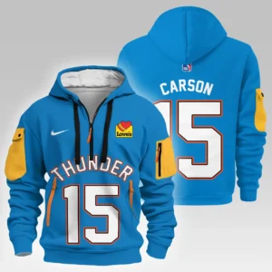Branden Carlson Oklahoma City Thunder Hoodie Half Zipper  NBA 2025 For Fan Branden Carlson HVN1026THDBC052825HODZ
