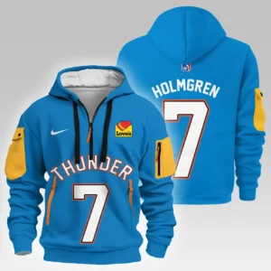Chet Holmgren Oklahoma City Thunder Hoodie Half Zipper  NBA 2025 For Fan Chet Holmgren HVN1026THDCH052825HODZ