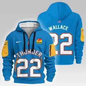 Cason Wallace Oklahoma City Thunder Hoodie Half Zipper  NBA 2025 For Fan Cason Wallace HVN1026THDCW052825HODZ