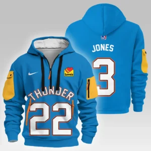 Dillon Jones Oklahoma City Thunder Hoodie Half Zipper  NBA 2025 For Fan Dillon Jones HVN1026THDDJ052825HODZ