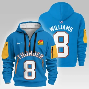 Jalen Williams Oklahoma City Thunder Hoodie Half Zipper  NBA 2025 For Fan Jalen Williams HVN1026THDJW052825HODZ
