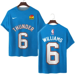 Jaylin Williams Oklahoma City Thunder T-Shirt  NBA 2025 For Fan Jaylin Williams HVN1026THDJY052825TS3D