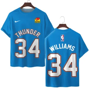 Kenrich Williams Oklahoma City Thunder T-Shirt  NBA 2025 For Fan Kenrich Williams HVN1026THDKW052825TS3D