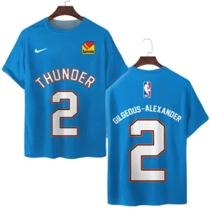 Shai Gilgeous-Alexander Oklahoma City Thunder T-Shirt  NBA 2025 For Fan Shai Gilgeous-Alexander HVN1026THDSGA052825TS3D