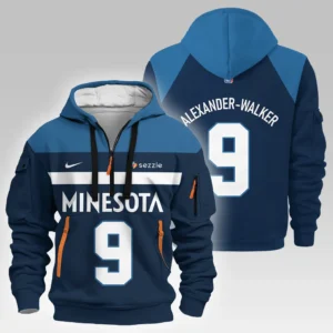 Nickeil Alexander-Walker Minnesota Timberwolves Hoodie Half Zipper  NBA 2025 For Fan Nickeil Alexander-Walker HVN1026TWNAW052825HODZ