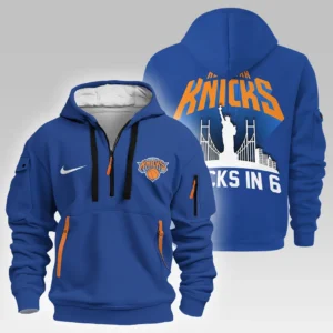 New York Knicks Hoodie Half Zipper NBA 2025 For Fan New York Knicks HVN1027KNICKS052825HODZ
