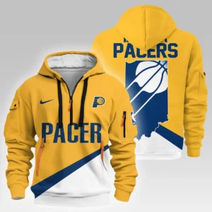 Indiana Pacers Hoodie Half Zipper NBA 2025 For Fan Indiana Pacers HVN1027PACER052825HODZ