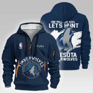 Minnesota Timberwolves Hoodie Half Zipper NBA 2025 For Fan Minnesota Timberwolves HVN1027WOLVES052825HODZ