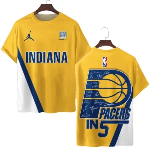 Indiana Pacers T-Shirt  NBA 2025 For Fan Indiana Pacers HVN1028SIGP052925TS3D