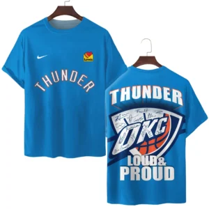 Oklahoma City Thunder  T-Shirt  NBA 2025 For Fan Oklahoma City Thunder  HVN1028SIGT052925TS3D