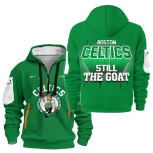 Boston Celtics Hoodie Half Zipper NBA 2025 For Fan Boston Celtics HVN1030CE053025HODZ