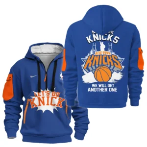 New York Knicks Hoodie Half Zipper  NBA 2025 For Fan New York Knicks HVN1031NYK053025HODZ