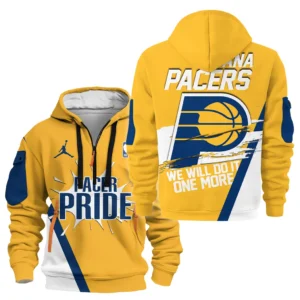 Indiana Pacers Hoodie Half Zipper  NBA 2025 For Fan Indiana Pacers HVN1031PCR053025HODZ