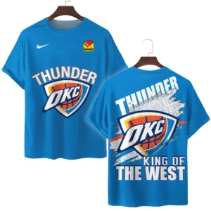 Oklahoma City Thunder  T-Shirt NBA 2025 For Fan Oklahoma City Thunder  HVN1032WEST053025TS3D