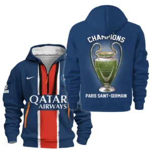Paris Saint-Germain Hoodie Half Zipper UEFA Champion League 2025 For Fan Paris Saint-Germain HVN1034PSG053125HODZ