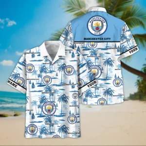 Manchester City Hawaiian Shirt, All Over Print Hawaiian Shirt For Manchester City Fans EPL35050325678