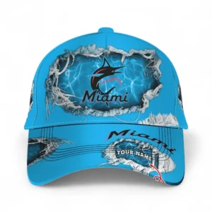 Miami Marlins Classic Cap, All Over Print Classic Cap Miami Marlins DMBL1136192357
