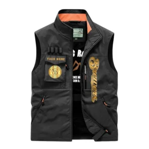 Milwaukee Brewers Outdoor Sleeveless Vest, All Over Print Outdoor Sleeveless Vest Milwaukee Brewers DMBL1136192479 - Black