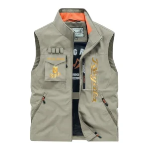 Kansas City Royals Outdoor Sleeveless Vest, All Over Print Outdoor Sleeveless Vest Kansas City Royals DMBL1136192487 - Khaki