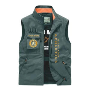 Athletics Outdoor Sleeveless Vest, All Over Print Outdoor Sleeveless Vest Athletics DMBL1136192488 - Bean Green