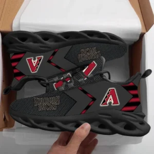 Arizona Diamondbacks Sox Max Soul Shoes, All Over Print Max Soul Shoes Arizona Diamondbacks DMBL1136192539 - Black