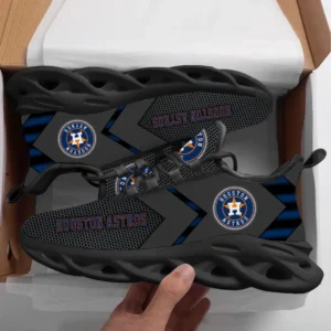 Houston Astros Sox Max Soul Shoes, All Over Print Max Soul Shoes Houston Astros DMBL1136192547 - Black