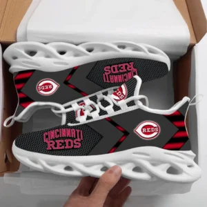 Cincinnati Reds Sox Max Soul Shoes, All Over Print Max Soul Shoes Cincinnati Reds DMBL1136192549 - White