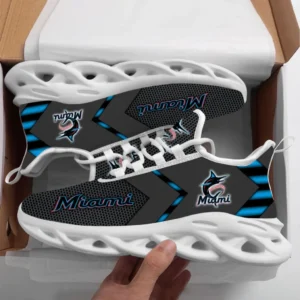 Miami Marlins Sox Max Soul Shoes, All Over Print Max Soul Shoes Miami Marlins DMBL1136192551 - White