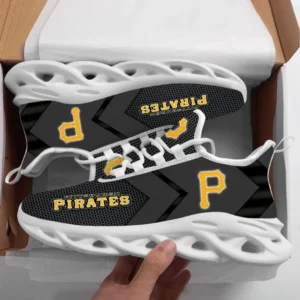 Pittsburgh Pirates Sox Max Soul Shoes, All Over Print Max Soul Shoes Pittsburgh Pirates DMBL1136192552 - White