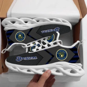 Milwaukee Brewers Sox Max Soul Shoes, All Over Print Max Soul Shoes Milwaukee Brewers DMBL1136192556 - White