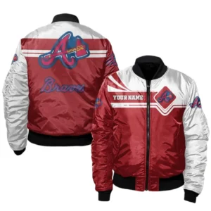 Atlanta Braves Bomber Jacket, All Over Print Bomber Jacket Atlanta Braves DMLB1046102046
