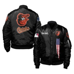 Baltimore Orioles Bomber Jacket, All Over Print Bomber Jacket Baltimore Orioles DMLB1056102027