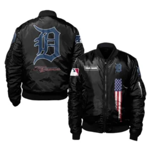 Detroit Tigers Bomber Jacket, All Over Print Bomber Jacket Detroit Tigers DMLB1056102034