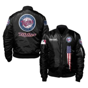 Minnesota Twins Bomber Jacket, All Over Print Bomber Jacket Minnesota Twins DMLB1056102041
