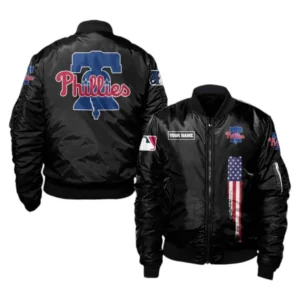 Philadelphia Phillies Bomber Jacket, All Over Print Bomber Jacket Philadelphia Phillies DMLB1056102045