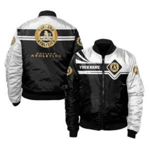 Athletics Bomber Jacket, All Over Print Zipper Bomber Jacket Athletics DMLB1066112039