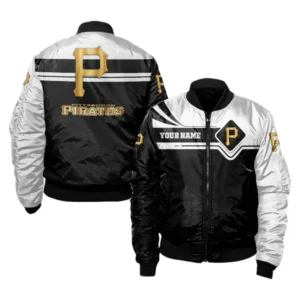 Pittsburgh Pirates Bomber Jacket, All Over Print Zipper Bomber Jacket Pittsburgh Pirates DMLB1066112044