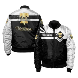 Philadelphia Phillies Bomber Jacket, All Over Print Zipper Bomber Jacket Philadelphia Phillies DMLB1066112054