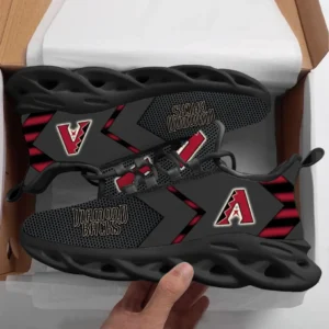 Arizona Diamondbacks Max Soul Shoes, All Over Print Zipper Max Soul Shoes Arizona Diamondbacks - Black DMLB1096112025