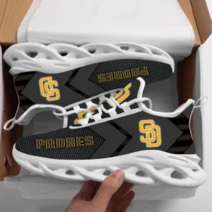 San Diego Padres Max Soul Shoes, All Over Print Zipper Max Soul Shoes San Diego Padres - White DMLB1096112047