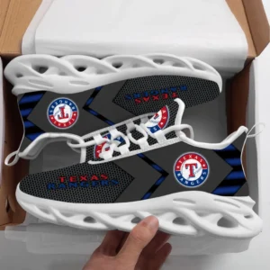 Texas Rangers Max Soul Shoes, All Over Print Zipper Max Soul Shoes Texas Rangers - White DMLB1096112052