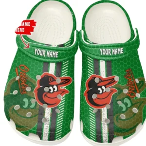 Baltimore Orioles Crocs, All Over Print Zipper Crocs Baltimore Orioles - white DMLB1106112027