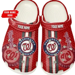 Washington Nationals Crocs, All Over Print Zipper Crocs Washington Nationals - white DMLB1106112029