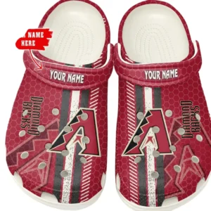 Arizona Diamondbacks Crocs, All Over Print Zipper Crocs Arizona Diamondbacks - white DMLB1106112033